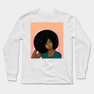 black women glow differently digital art Long Sleeve T-Shirt